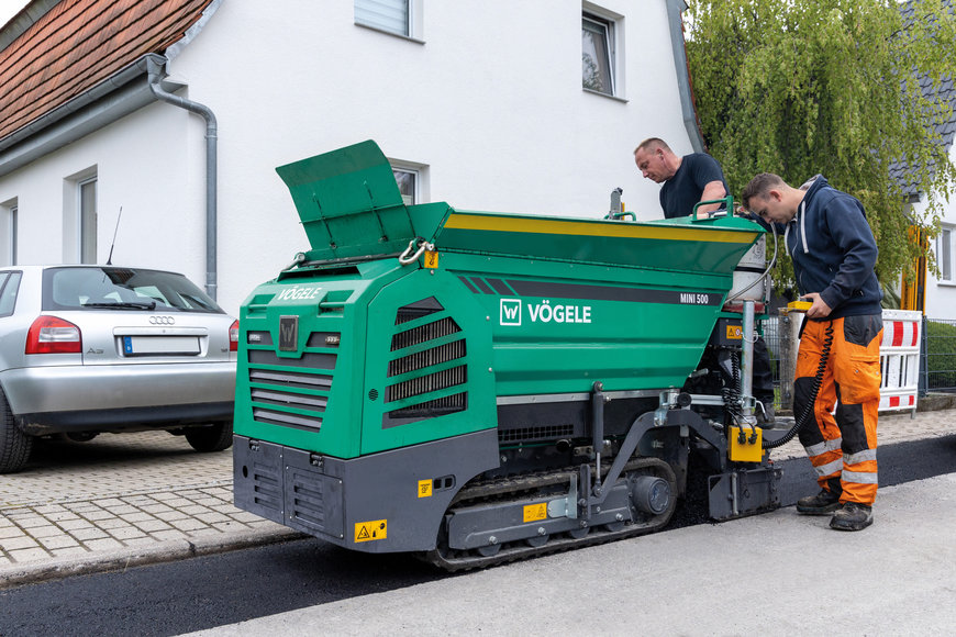 Forte domanda per le nuove mini finitrici Vögele